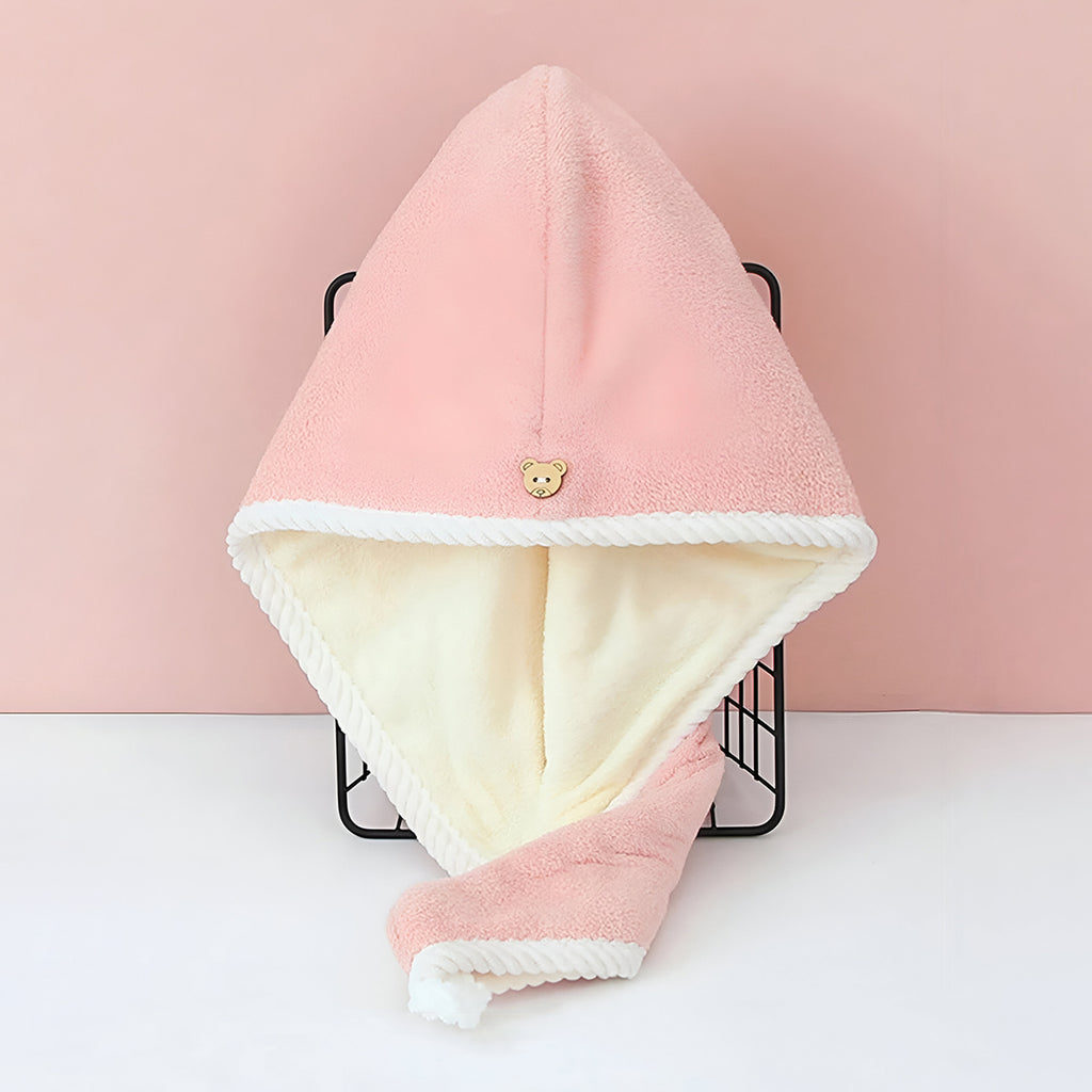 Hair Drying Magic Hair Cap Towel Wrap For Women Bath Towels (1 Pc)