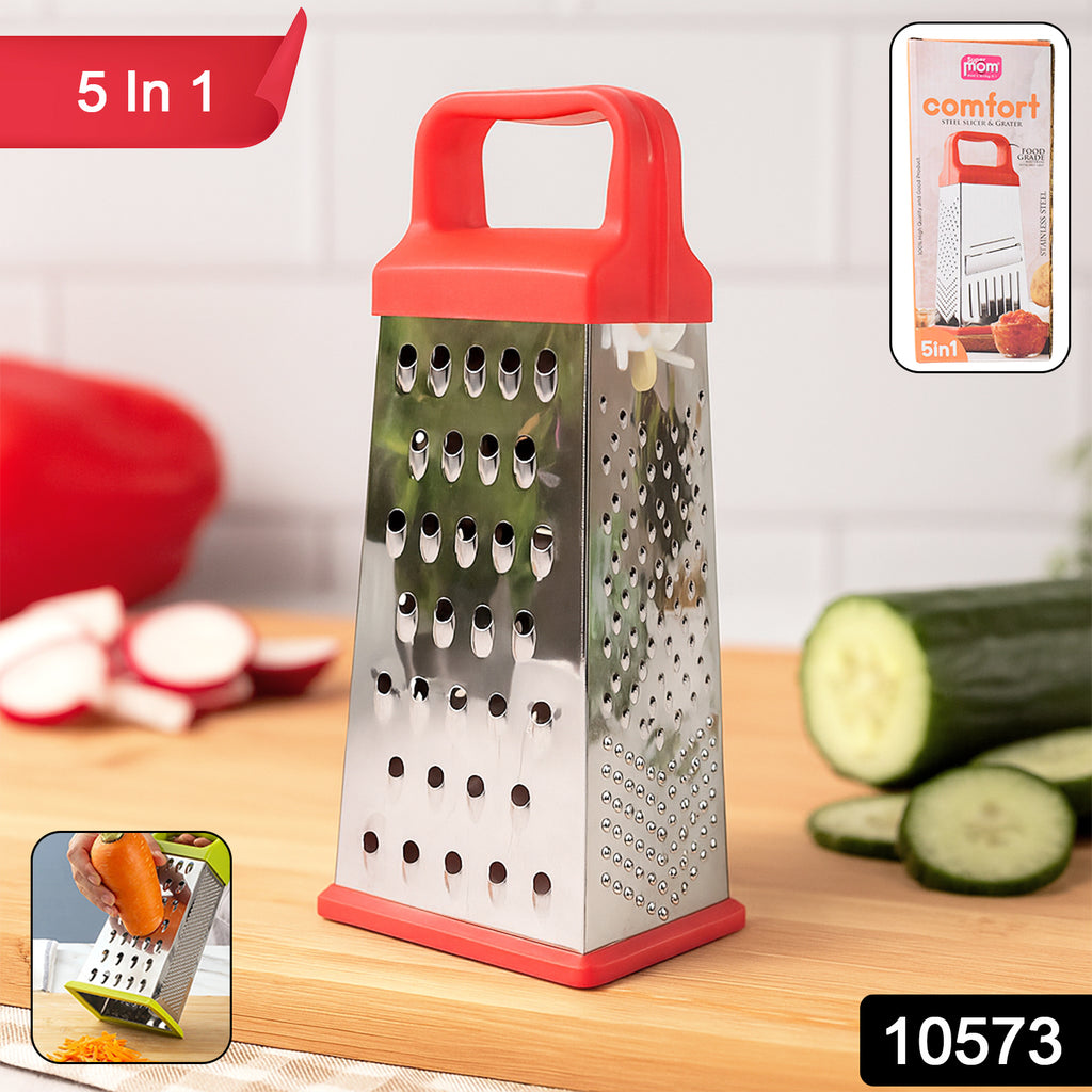 Supermom 5-in-1 Comfort Stainless Steel Grater And Slicer