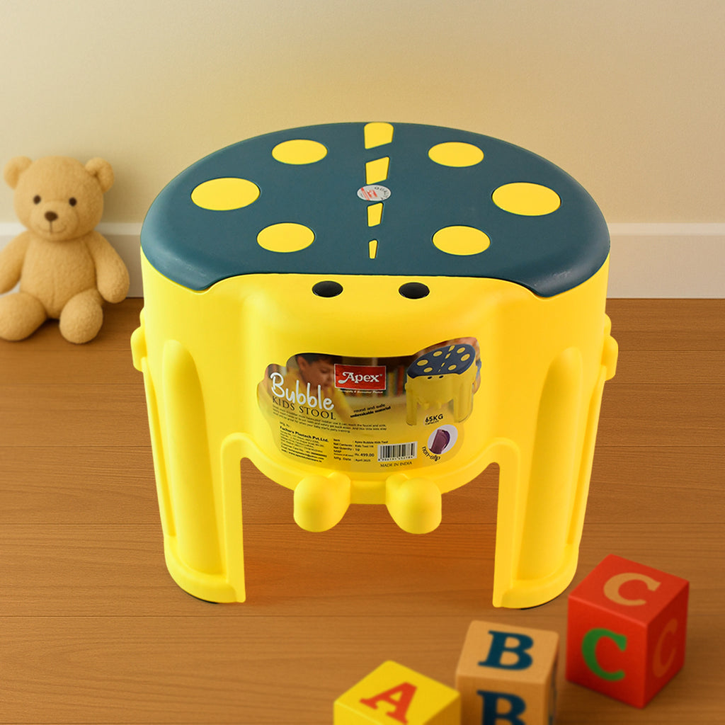 Apex Bubble Kids Stool  Durable Plastic Step Stool For Kids  (1 Pc)